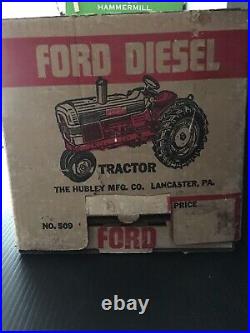 1/12 Vintage Red Ford 6000 Diesel Tractor by Hubley with Original Box