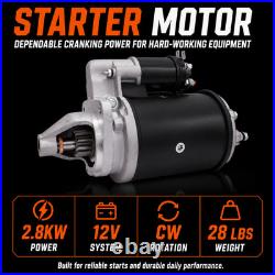 12V Starter Motor for Ford 555E 575E 3430 3930 Tractor Diesel