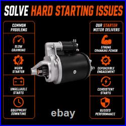 12V Starter Motor for Ford 555E 575E 3430 3930 Tractor Diesel