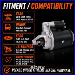 12V Starter Motor for Ford 555E 575E 3430 3930 Tractor Diesel