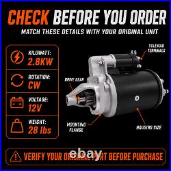 12V Starter Motor for Ford 555E 575E 3430 3930 Tractor Diesel