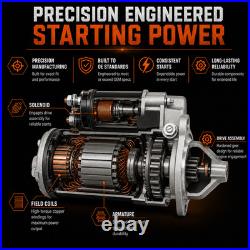 12V Starter Motor for Ford 555E 575E 3430 3930 Tractor Diesel