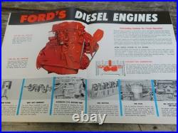 1950's Original Ford 601 701 801 901 Diesel Tractor Color Sales Brochure