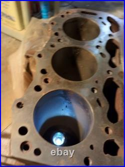 1966 FORD 3000 175 Cid 3CYL Diesel SLEEVED BLOCK Crank and Pistons Vintage