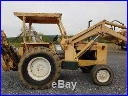 1975 Ford 6500 tractor loader backhoe used TLB 77 hp diesel runs but needs TLC
