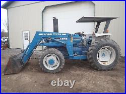 1988 FORD 5610 ll TRACTOR With LOADER, CANOPY, 4X4, 3 PT, 540 PTO, 3 REMOTE, 72 HP
