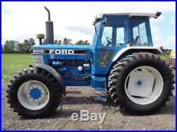 1990 Ford 8210 II Tractor, Cab/Heat/Air, 4WD, Dual Power, 2 Remotes, 6,368 Hours