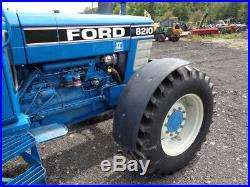1990 Ford 8210 II Tractor, Cab/Heat/Air, 4WD, Dual Power, 2 Remotes, 6,368 Hours