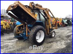 1995 Ford 6640 2wd Utility Tractor with Cab & Arm Flail Mower Super Clean 1300Hrs