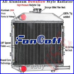 2-Row Aluminum Radiator Fit SBA310100211 Ford 1300 Compact Tractor US