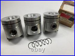 (3) Perfect 224-1903-040 Engine Piston. 040 Ford Tractor 175 233-L3 Diesel