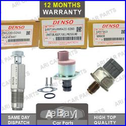 3x Denso Fuel Pump Rail Pressure Valve/sensor Kit For Ford Transit Mk7 2.2 2.4