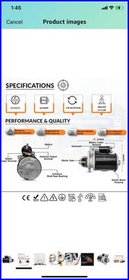 410-30044 12V Starter Compatible for Ford Farm Diesel Tractor 2000 3000 4000 410-30044 12V Starter Compatible for Ford Farm Diesel Tractor 2000 3000 4000