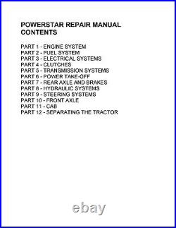 5640 6640 7740 7840 8240 8340 Diesel Tractor Service Manual Fits Ford Series 40