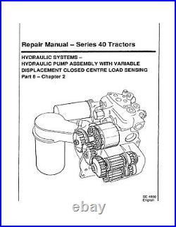 5640 6640 7740 7840 8240 8340 Diesel Tractor Service Manual Fits Ford Series 40