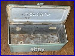 Antique Ford Fordson Green Steel Diesel Tractor Tool Utility Box Lid and Clasp