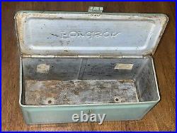 Antique Ford Fordson Green Steel Diesel Tractor Tool Utility Box Lid and Clasp Antique Ford Fordson Green Steel Diesel Tractor Tool Utility Box Lid and Clasp