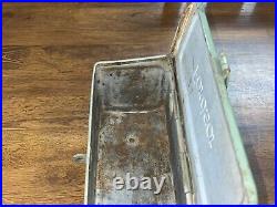 Antique Ford Fordson Green Steel Diesel Tractor Tool Utility Box Lid and Clasp Antique Ford Fordson Green Steel Diesel Tractor Tool Utility Box Lid and Clasp