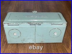 Antique Ford Fordson Green Steel Diesel Tractor Tool Utility Box Lid and Clasp Antique Ford Fordson Green Steel Diesel Tractor Tool Utility Box Lid and Clasp