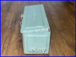 Antique Ford Fordson Green Steel Diesel Tractor Tool Utility Box Lid and Clasp Antique Ford Fordson Green Steel Diesel Tractor Tool Utility Box Lid and Clasp