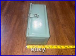 Antique Ford Fordson Green Steel Diesel Tractor Tool Utility Box Lid and Clasp