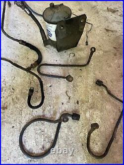 Early 1960s Ford 4000 Diesel Tractor fuel lines And Filter Housing