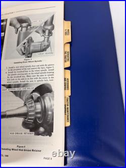 FORD 1960s Tractor Repair Manual model/2000-5000 Diesel & Gas Three Ring Binder