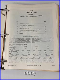 FORD 1960s Tractor Repair Manual model/2000-5000 Diesel & Gas Three Ring Binder