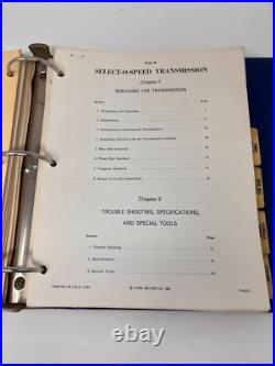 FORD 1960s Tractor Repair Manual model/2000-5000 Diesel & Gas Three Ring Binder