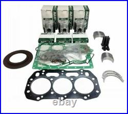 For Case IH D33, DX31, DX33 Compact Tractor Engine Overhaul Rebuild Kit