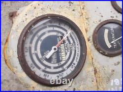 Ford 1811 Industrial Diesel tractor dash panel gauge holder with tachometer