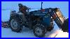 Ford 1900 Tractor Smokey Cold Start Clearing Snow