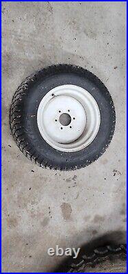 Ford 2120 Tractor 14 Front Rim With Good Turf Tire