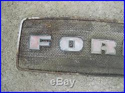 Ford 3000 diesel tractor front nose cone grill hood top grill screen & FORD Logo