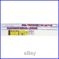 Ford 4000 Diesel 1968-1975 3-cyl Tractor Complete Decal Set, US made