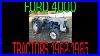 Ford 4000 Tractor 1962 1965 Information