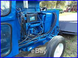 Ford 420 tractor with BROOM, cab, Diesel, PTO, heater, NEW MOTOR