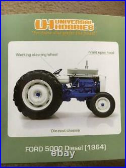 Ford 5000 Diesel 1964 1/16 Scale Farm Tractor Universal Hobbies UH2893 Blue New
