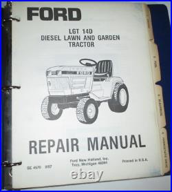 Ford LGT 14D Diesel Lawn & Garden Tractor Service Shop Repair Manual ORIGINAL