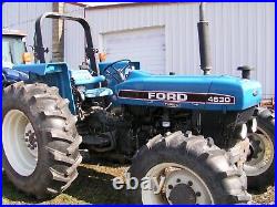 Ford New Holland 4630 Farm Tractor 4x4 65 HP Diesel New Tires 8 Speed & Shuttle