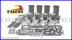 Ford Tractor 201 Diesel Engine 3 cylinder Rebuild Kit with liners