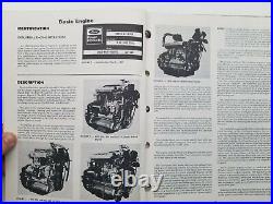 Ford Tractors B. S. D. Basildon Series Diesel Engines Specifications Manual Book