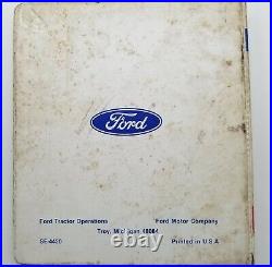 Ford Tractors B. S. D. Basildon Series Diesel Engines Specifications Manual Book