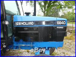 Ford newholland 6640 tractor cab with AIR, Diesel motor, three point p. T. O