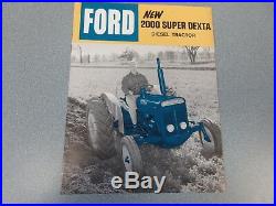 Fordson 2000 Super Dexta Diesel Farm Tractor Brochure lw