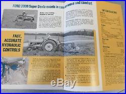 Fordson 2000 Super Dexta Diesel Farm Tractor Brochure lw