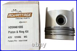 HD5NN6108S Ford Tractor Piston & Ring Kit 401 Diesel Eng 7910 8210 8700 TW10