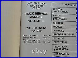 International 2000 3700 3800 4000 8000 Semi Truck 7.3l Diesel Engine Manual Ford