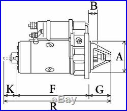 M127 Starter Motor Lucas Type 12v 2.8kw Many Applications