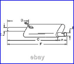 Muffler Fits Ford New Holland Tractor 4000 Gas & Diesel Engines